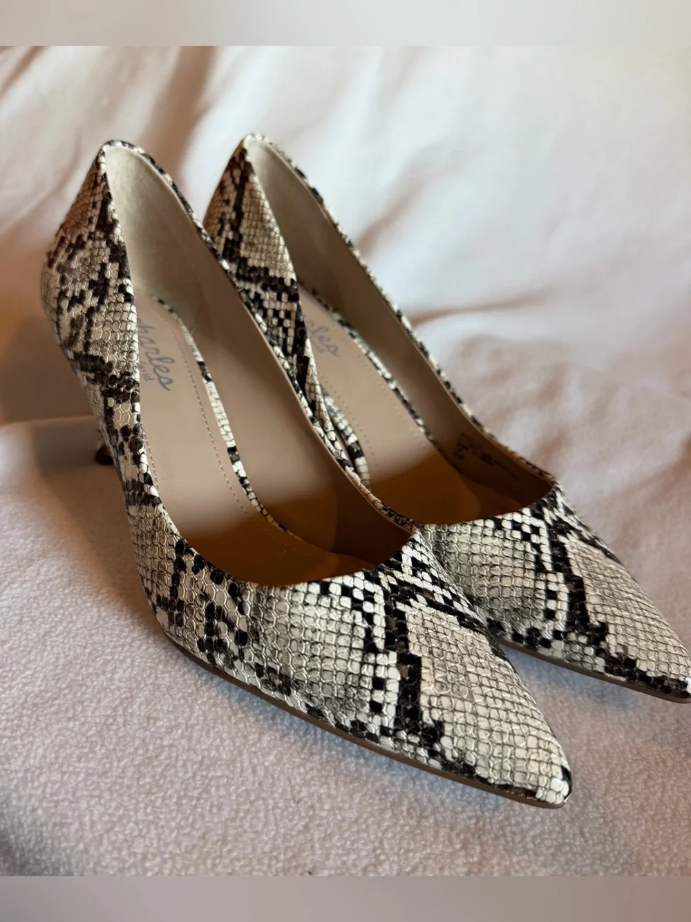Charles David Dress Pumps Womens 8.5 Multicolor Angelica Snake Stiletto Heels